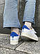 Чоловічі Кросівки Adidas Superstar White Blue 40-41-42-43-44-45, фото 8