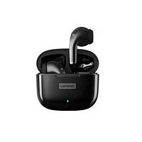 Бездротові вакумні навушники Lenovo LP40 Pro thinkplus, Чорні, Bluetooth 5.1, з мікрофоном, оригінал