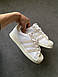 Жіночі Кросівки Adidas Superstar White Beige 36-37-38-39-40-41, фото 3