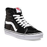 Кеди Vans Old Skool high CANVAS SK8-HI black/white (топ ААА+), фото 6