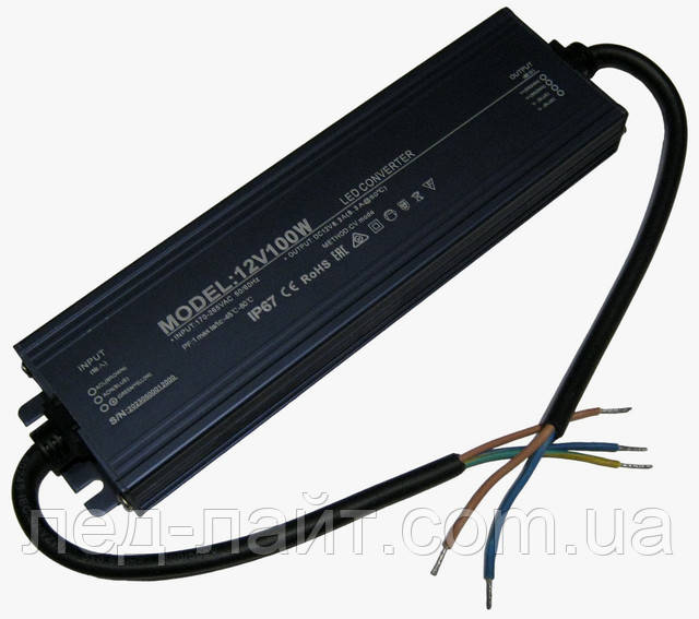 waterproof power supply 12v 8A 100W IP67