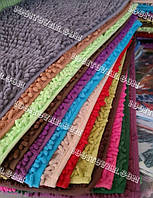 Одинарный коврик из микрофибры "Макароны или дреды" для широкого применения, 90х60 см., разный цвет