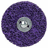 Круг зачисний із нетканого абразиву (корал) Ø 100 мм з тримачем фіолетовий жорсткий SIGMA (9175181), фото 2