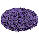 Круг зачисний із нетканого абразиву (корал) Ø 100 мм без тримача фіолетовий жорсткий SIGMA (9175661), фото 3