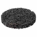 Круг зачисний з нетканого абразиву (корал) Ø 100 мм без тримача чорний м'який SIGMA (9175821), фото 3