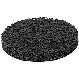 Круг зачисний із нетканого абразиву (корал) Ø 125 мм на липучці чорний м'який SIGMA (9176261), фото 3