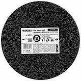 Круг зачисний із нетканого абразиву (корал) Ø 125 мм на липучці чорний м'який SIGMA (9176261), фото 6