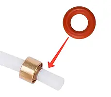 Гумовий ущільнювач на тефлонову трубку кавомашин Saeco, Philips, Gaggia, 140328059