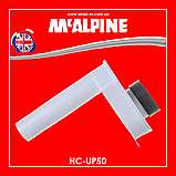 Сифон для пісуара прихованого монтажу 50х50 мм з горизонтальним випускним отвором HC-UP50 McAlpine, фото 5