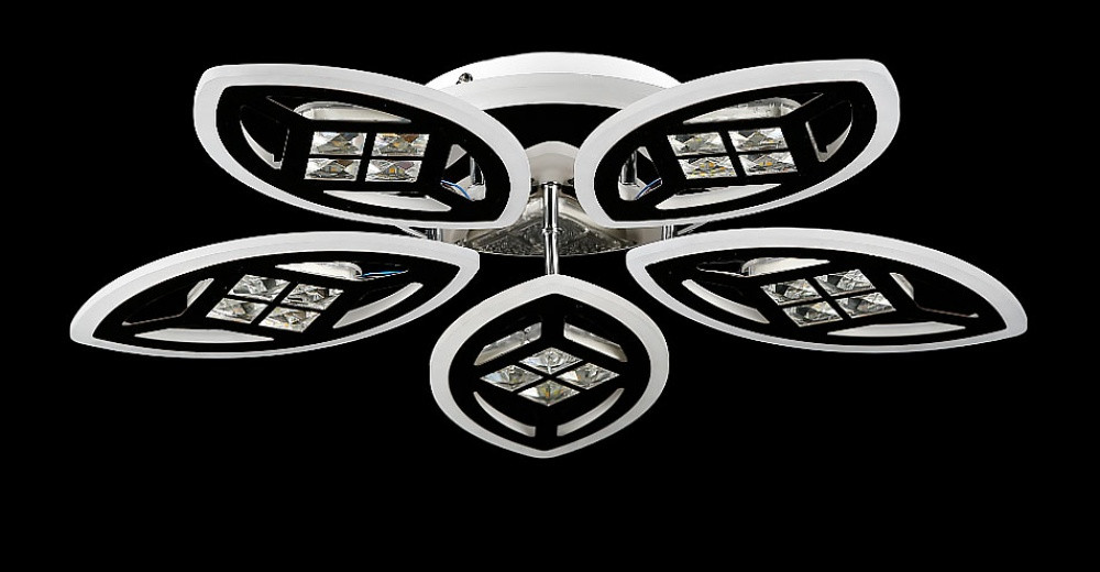 Хромована стельова люстра LK29072/5+1 LED (CR)