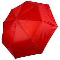 Женский однотонный зонт полуавтомат на 8 спиц от Toprain красный 0102-7