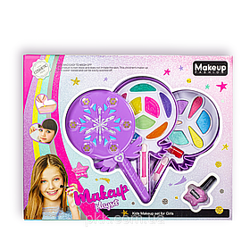 Подарунковий набір декоративної косметики для дівчаток Makeup Fashion Playset 28х22 см Nobrand Фіолетовий