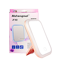 Зеркало косметическое с LED подсветкой сенсорное Aishangmei 14,5х19х19 см Nobrand Розовый (2000002714286)