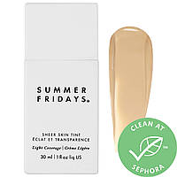 Тональный крем Summer Fridays Sheer Skin Tint with Hyaluronic Acid + Squalane Shade 1 Fair with Neutral Peach