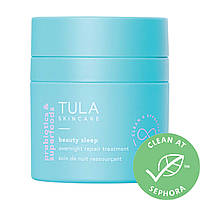 Ночной крем TULA Skincare Beauty Sleep Overnight Repair Treatment Cream with AHA's and Vitamin C 1.6 oz / 46