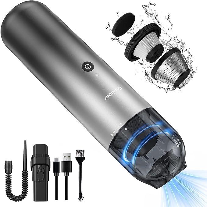 Б/у Ручний пилосос Chuboor, бездротовий перезаряджуваний мініпортативний пилосос високої потужності, фото 1