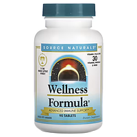 Природный витаминно-минеральный комплекс для иммунитета взрослым Source Naturals Wellness Formula, 90 таблеток