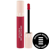 Губная помада SEPHORA COLLECTION Soft Matte & Easy Liquid Lipstick 6 What's The Matter fuchsia pink Standart