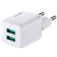 Зарядное устройство JOYROOM Mini dual port smart fast charge L-2A121 |2USB, 2.4A| white