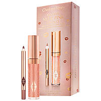 Увлажняющий блеск для губ Charlotte Tilbury Mini Glossy Pink Lip Gloss + Lip Liner Set Nude Pink Mini High