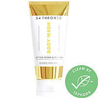 54 Thrones Moisturizing Butter Cream Body Wash - Non-Stripping with Shea Butter, Ceramides and Niacinamide 8.4