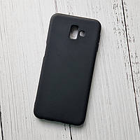 Чехол Samsung J610F Galaxy J6 Plus 2018 для телефона силиконовый Черный