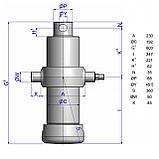 Циліндр підйому кузова HYVA UME 169-5-1880-K221-50-3/4"-H45-HC, 5 штоків, 28 тонн, фото 2