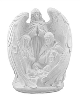 Божье семейство с ангелом белый - гипс 25 х 31.5 х 16.5 см