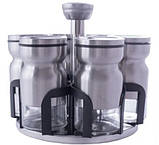 Набір для спецій на підставці, що обертається Empire 7 предметів 3171, фото 7