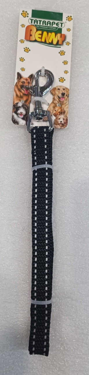 Повідець світловідбивний для собак TATRAPET ВENNY 1.5 см х 120 см, чорний, 951600, фото 1