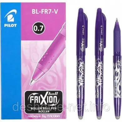 Ручка "пиши-стирай" Pilot FRIXION BL-FR-7-L (синя) - діаметр кульки 0,7 мм, фото 1