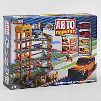 Іграшка для хлопчика Автопаркінг "TK Group" 5 поверхів на 4 машинки автоматичний підіймач