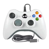 Джойстик Xbox 360 проводной геймпад для ПК (Белый)