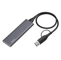 Зовнішній накопичувач SSD Type-C HOCO Extreme speed portable UD7 256GB |USB3.1| Grey