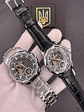 Годинник наручний Ukrwatch 029SI Тризуб срібло Silver, фото 4