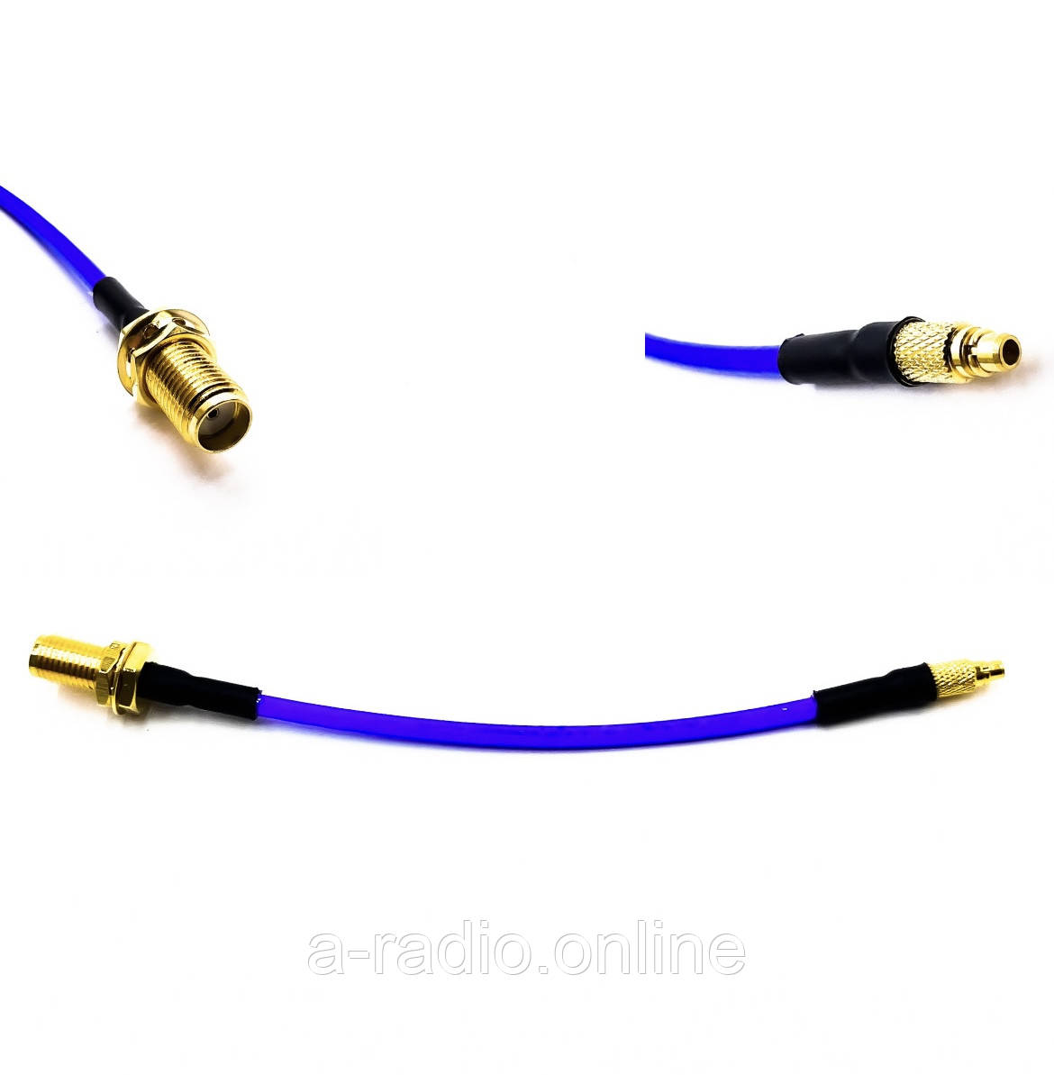 Пігтейл MMCX-Male - SMA-Female ВЧ кабель перехідник ss405 10 см