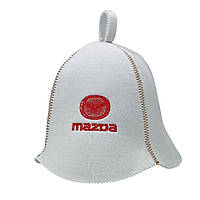 Банная шапка Luxyart "Mazda", искусственный фетр, белый (LA-307) gr