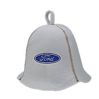 Банная шапка Luxyart "Ford", искусственный фетр, белый (LA-308) gr