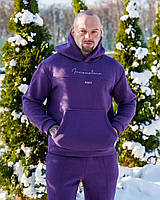 Мужской спортивный костюм на осень зиму мужские теплые зимние спортивные костюмы из флиса худи и штаны тёплые