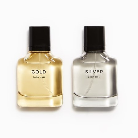 Чоловічий набір ароматів  ZARA MAN SILVER + ZARA MAN GOLD EAU DE TOILETTE 2 X 30 МЛ (1.0 FL. OZ).