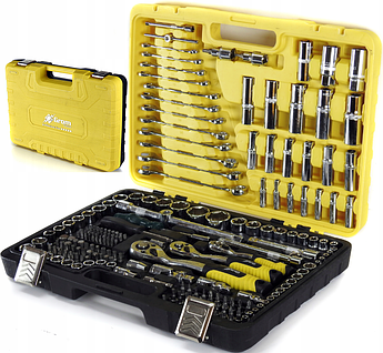 Набір інструментів накидних ключів GROM Polska CR-V, 216 в наборі