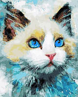 Картина по номерам Rainbow Art Голубоглазый любимец 40 х 50 см Без коробки