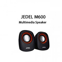 Настольные колонки 2.0 JEDEL JD-M600 USB+3.5 мм для ПК и ноутбука, Компьютерная акустическая система 2x3 Вт