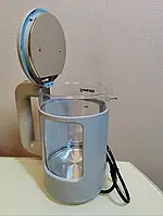 Дисковый прозрачный электрочайник Rainberg RB-2220 2200W Стеклянный чайник с подсветкой SaleMarket