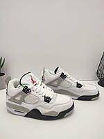 Женские и мужские кроссовки Nike Air Jordan 4 Retro White