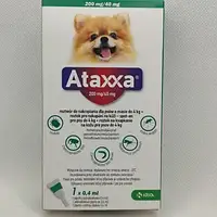 Краплі Атакса для собак до 4 кг(0,4 мл) №1