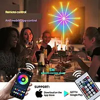 Світлодіодний смарт- феєрверк з bluetooth 28 Key музичним режимом APP LED