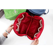 Дорожній органайзер Funnymade з відділеннями для нижньої білизни Бордовий, фото 3