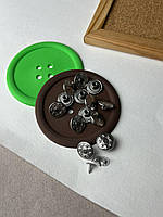 Ґудзик Джинсовий прибивний, нікель 17 мм