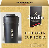 Набір подарункова Кава мелена Jardin Ethiopia Euphoria 250 г + термочашка